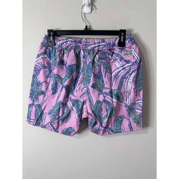 New Baja llama All I See Is Pink Men's Swim Trunk Size Medium - Picture 2 of 2